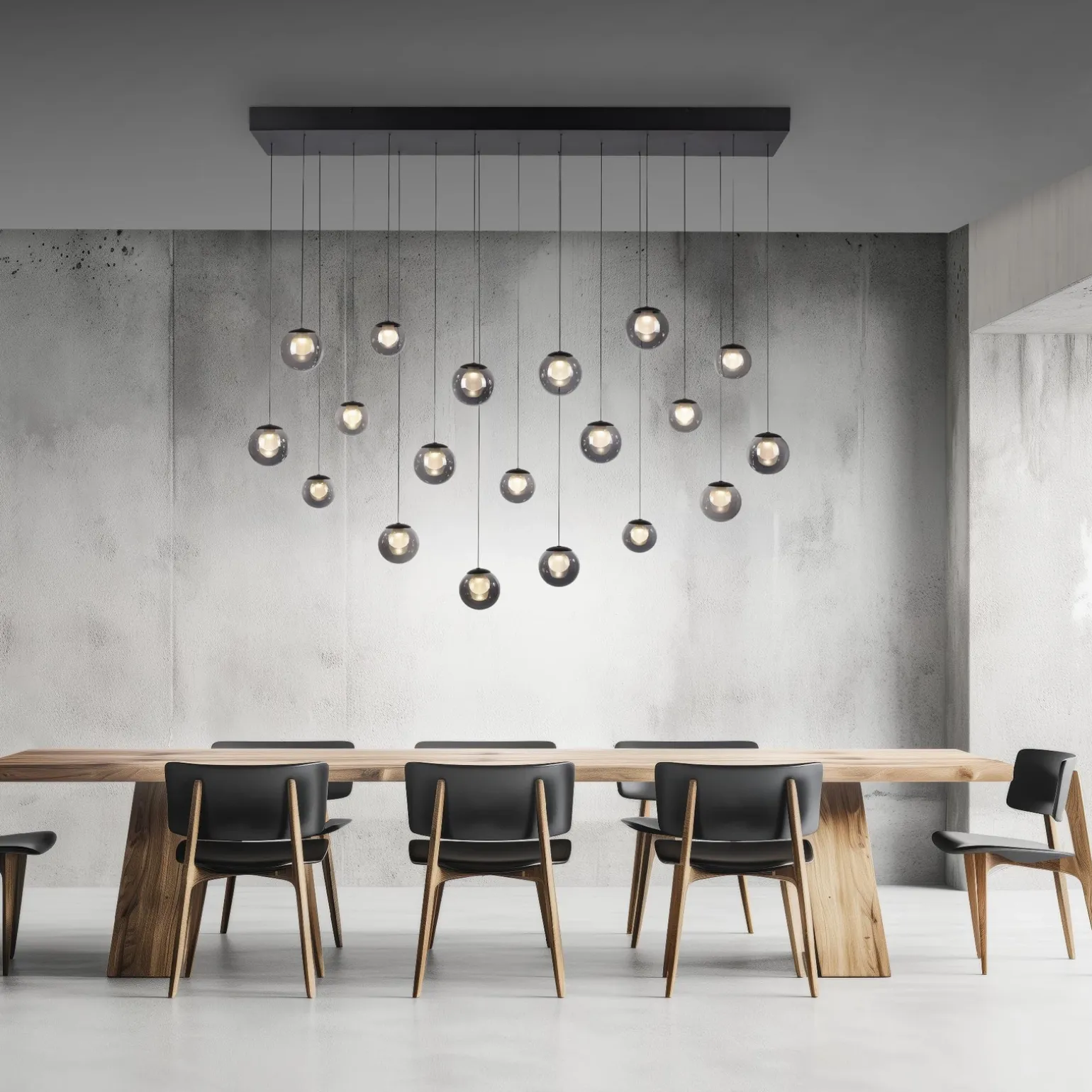 Wisząca lampa na pilota, z regulacją światła i wysokości PURE POPUP SZARA (2589-15) - Paul Neuhaus