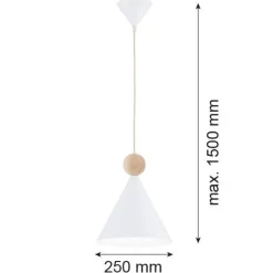 Wisząca lampa w stylu skandynawskim KEGEL M (8629) - Argon