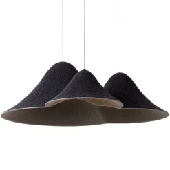 Wisząca lampa z filcu MAXLIGHT P0565 BELMOND BLACK&GREY