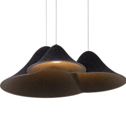 Wisząca lampa z filcu MAXLIGHT P0565 BELMOND BLACK&GREY