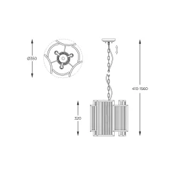 Wisząca SERGIO (P0528-03A-V6AC) - Zuma Line