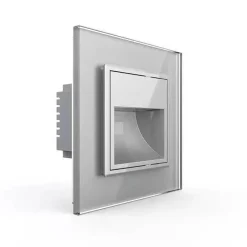 Wkład do oświetlenia schodowego z panelem szklanym srebrny (VL-LS-64) - Livolo