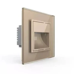 Wkład do oświetlenia schodowego z panelem szklanym złoty (VL-LS-63) - Livolo