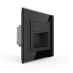 Wkład do oświetlenia schodowego z panelem szklanym czarny (VL-LS-62) - Livolo