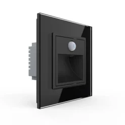 Wkład oświetlenia schodowego z czujką ruchu ze szklanym panelem (VL-LS-PIR-62) - Livolo