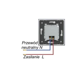 Wkład oświetlenia schodowego z czujką ruchu ze szklanym panelem (VL-LS-PIR-62) - Livolo