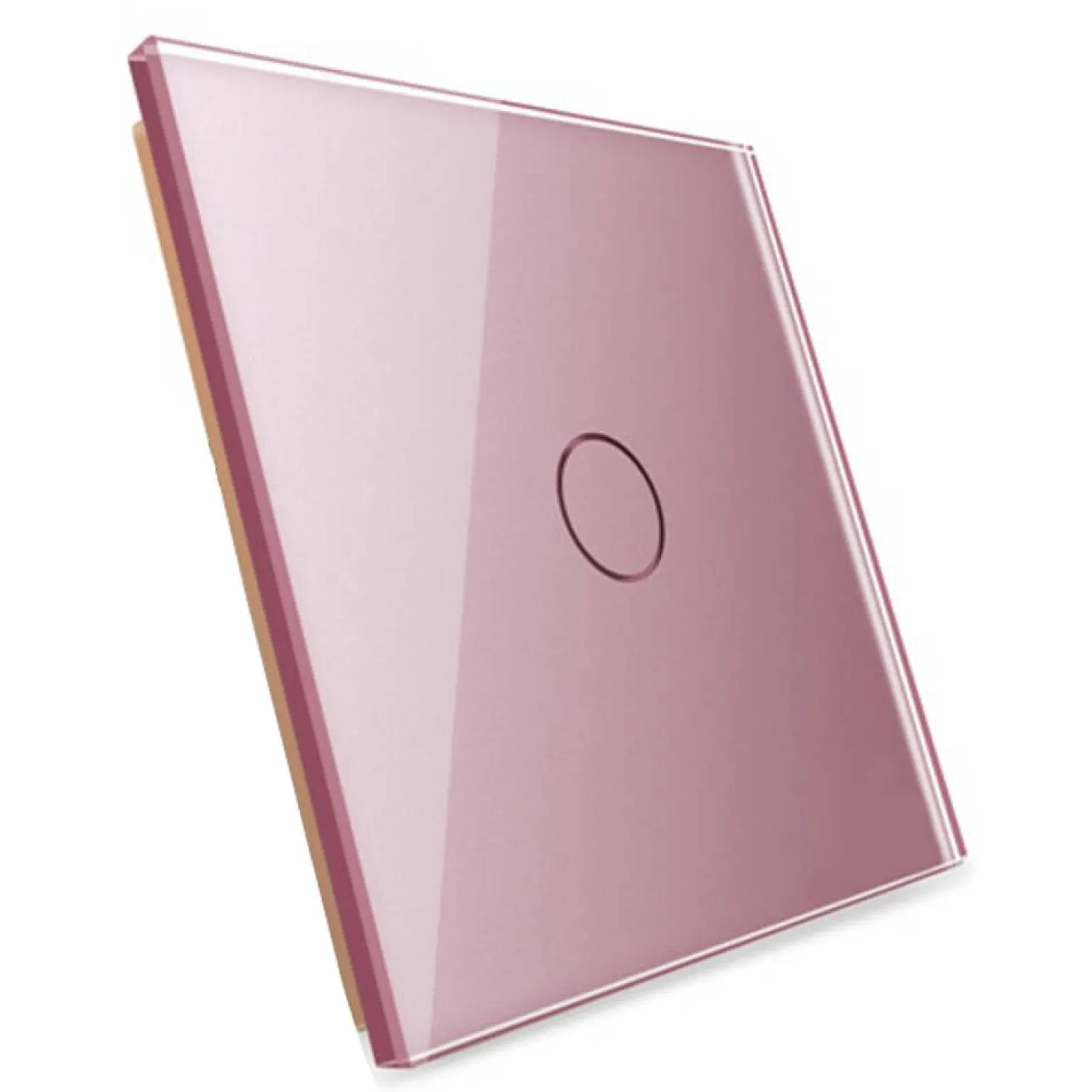 Wkład włącznika dotykowego pojedynczego EC Wi-Fi z różowym panelem szklanym (VL-C701EC-67) LIVOLO
