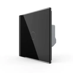 Wkład włącznika dotykowego pojedynczego EC Wi-Fi (schodowo - krzyżowego) z czarnym panelem szklanym (VL-C701SEC-62) LIVOLO