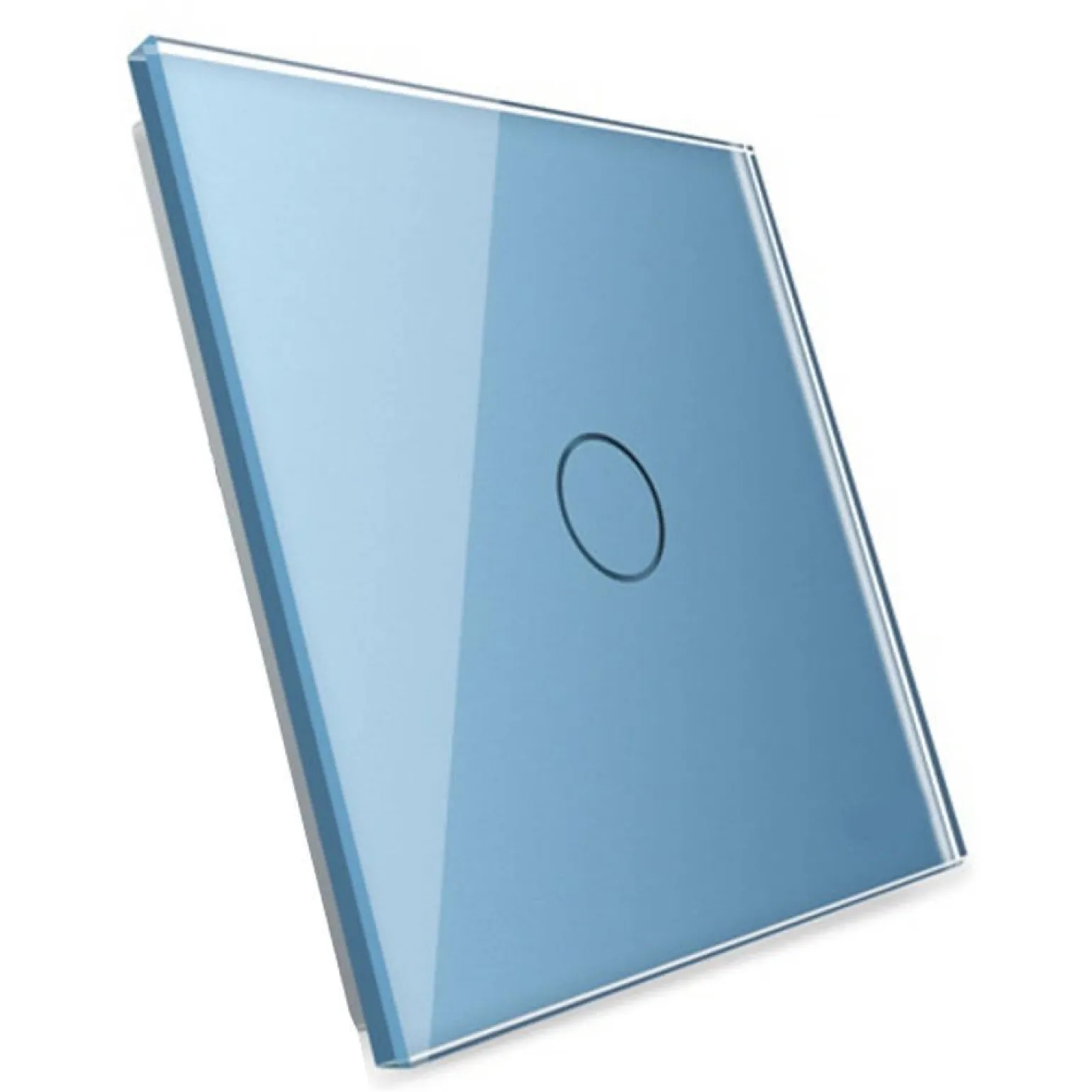 Wkład włącznika dotykowego pojedynczego EC Wi-Fi z niebieskim panelem szklanym (VL-C701EC-69) LIVOLO