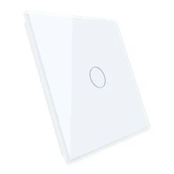 Wkład włącznika dotykowego pojedynczego EC Wi-Fi (schodowo - krzyżowego) z białym panelem szklanym (VL-C701SEC-61) LIVOLO