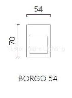 Wpust ścienny Borgo 54 biały 2700K (1212033 Astro Lighting)