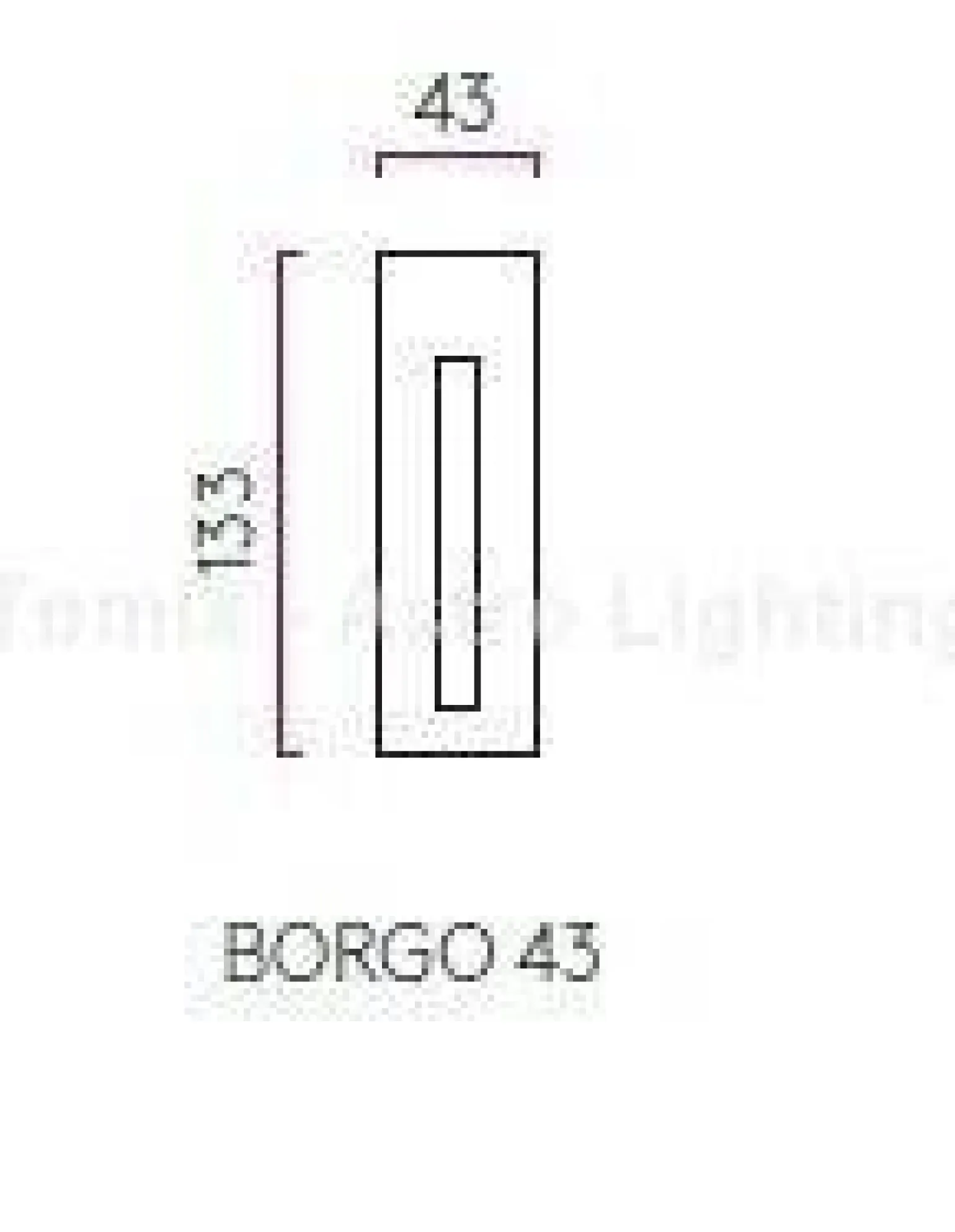 Wpust ścienny Borgo 43 stal nierdzewna 3000K (7480 Astro Lighting)