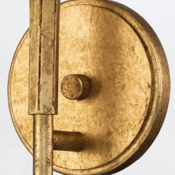 Wyrafinowany kinkiet Sawgrass - 1 źródło światła - Płatkowe złoto (QN-SAWGRASS-1WB-DG-O) - Quintiesse