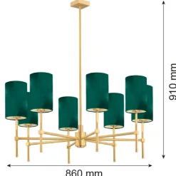Żyrandol 8 pł. ABRUZZO (5055) - Argon
