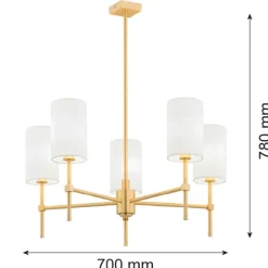 Żyrandol 5 pł. ABRUZZO (2134) - Argon