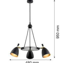 Żyrandol 3 pł. CHARLOTTE (6149) - Argon