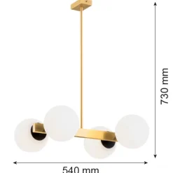 Żyrandol 4 pł. FREEMONT (1767) - Argon