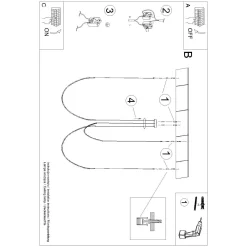 Żyrandol ALVAR 3 czarny LED 3000K (TH.547) - Thoro Lighting