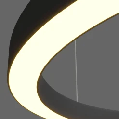 Żyrandol Aurum M Zmienna Barwa Światła LED czarny (PL0116-90-CCT-BK) - Yaskr