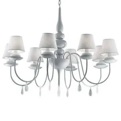 Żyrandol BLANCHE SP8 biała (035574) - Ideal Lux
