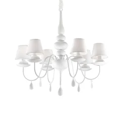 Żyrandol BLANCHE SP6 biały (035581) - Ideal Lux