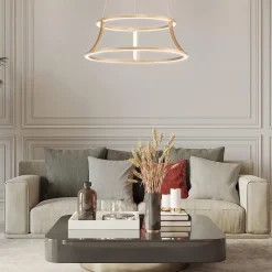 Żyrandol Cadoux - Szczotkowane złoto (QN-CADOUX-P-BG) - Quintiesse