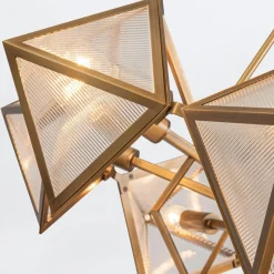 Żyrandol Cairo - 8 źródeł światła - Vintage mosiądz (QN-CAIRO8-VBS-CR) - Quintiesse