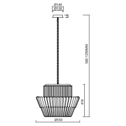 Żyrandol DONNA CHROME 12xE14 (ML0416) - Milagro