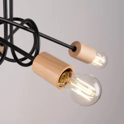 Żyrandol EMBER 5 czarny (SL.1478) - Sollux Lighting