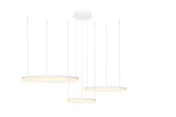 Żyrandol HALO PENDANT 80+60+40 CCT WH + REMOTE CONTROL (AZ4971) - Azzardo
