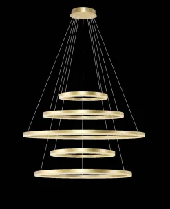 Żyrandol HALO PENDANT 150+120+100+80+60 złoty (AZ5352) - Azzardo