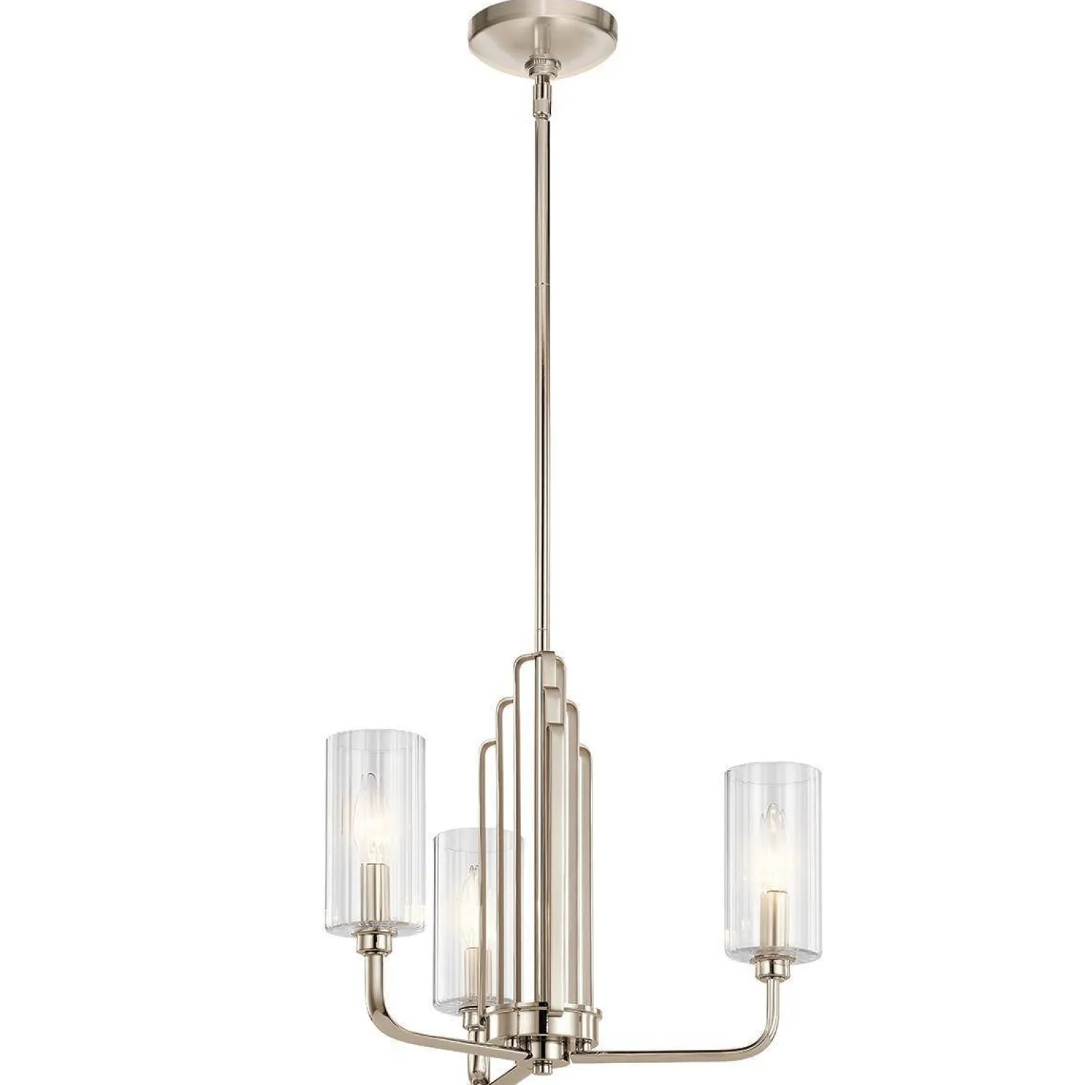 Żyrandol Kimrose - 3 źródeł światła - Polerowany nikiel (QN-KIMROSE3-PN) - Quintiesse