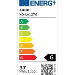 Żyrandol LED 37W 120cm 4000K złoty (XD-LA127G) - Xudo
