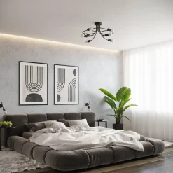 Żyrandol LEVAR 4 czarny (SL.1455) - Sollux Lighting