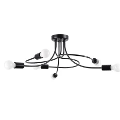 Żyrandol LEVAR 6 czarny (SL.1456) - Sollux Lighting
