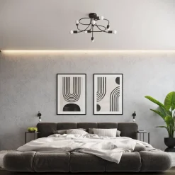 Żyrandol LEVAR 6 czarny (SL.1456) - Sollux Lighting