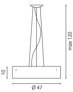 Żyrandol LIMA czarny błysk (67445 Ramko) - żyrandol