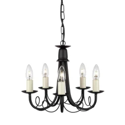 Żyrandol Minster (MN5-BLACK) - Elstead Lighting