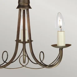 Żyrandol Minster (MN3-BLK-GOLD) - Elstead Lighting