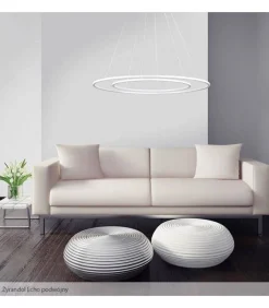 Żyrandol podwójny Echo 60 + 90 Kol. Szary 4000 - Ramko