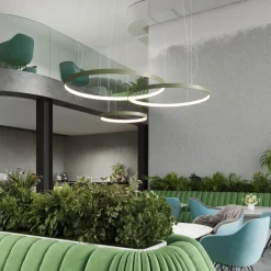 Żyrandol RIO 2 55/78 ochra czerwona LED 3000K (TH.401) - Thoro Lighting