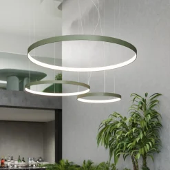 Żyrandol RIO 2 55/78 ochra czerwona LED 3000K (TH.401) - Thoro Lighting