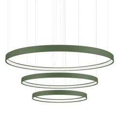 Żyrandol RIO 3 55/78/110 zielona oliwka LED 4000K (TH.382) - Thoro Lighting