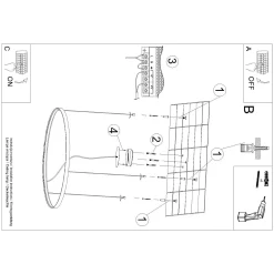 Żyrandol RIO 78 beżowy LED 3000K (TH.352) - Thoro Lighting