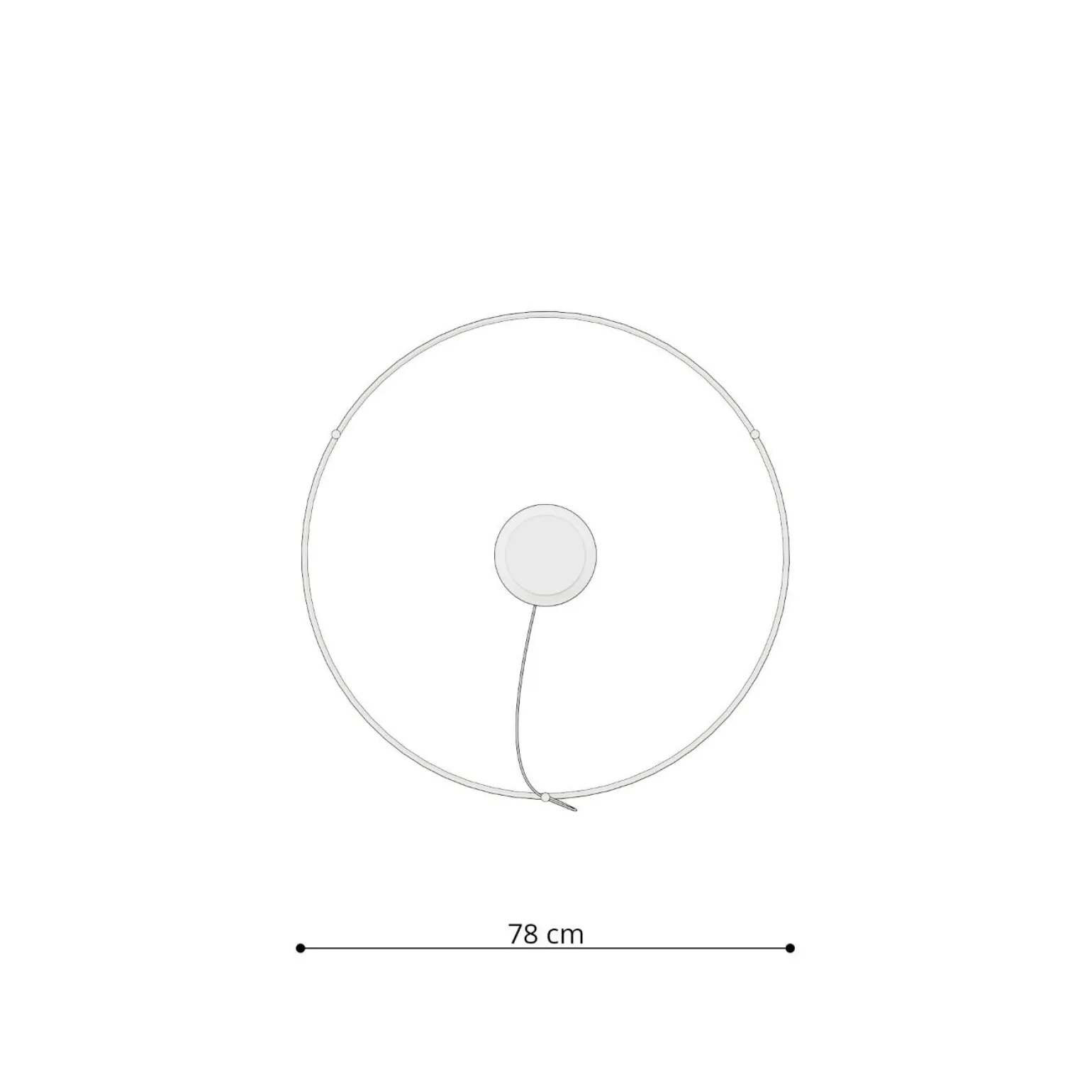 Żyrandol RIO 78 beżowy LED 3000K (TH.352) - Thoro Lighting