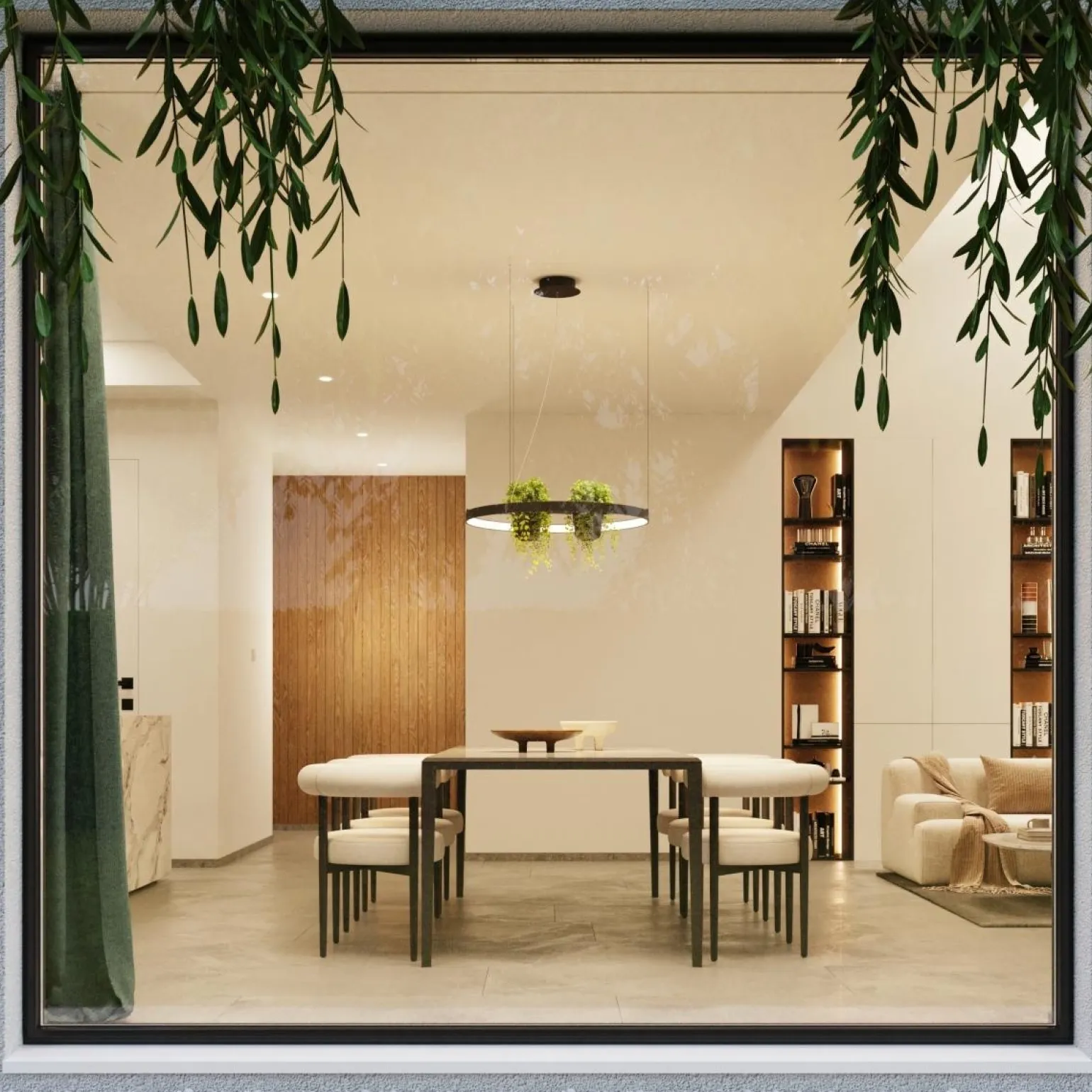 Żyrandol RIO BIO 78 czarny LED 4000K (TH.552) - Thoro Lighting