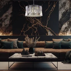 Żyrandol RITZ CHROME 12xE14 (ML0396) - Milagro