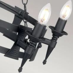 Żyrandol Saxon (SAX5-BLK) - Elstead Lighting