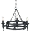 Żyrandol Saxon (SAX3-BLK) - Elstead Lighting