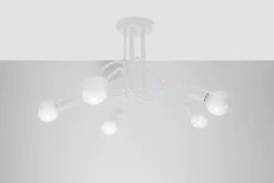 Żyrandol SUPEŁ 5 biały (SL.1432) - Sollux Lighting